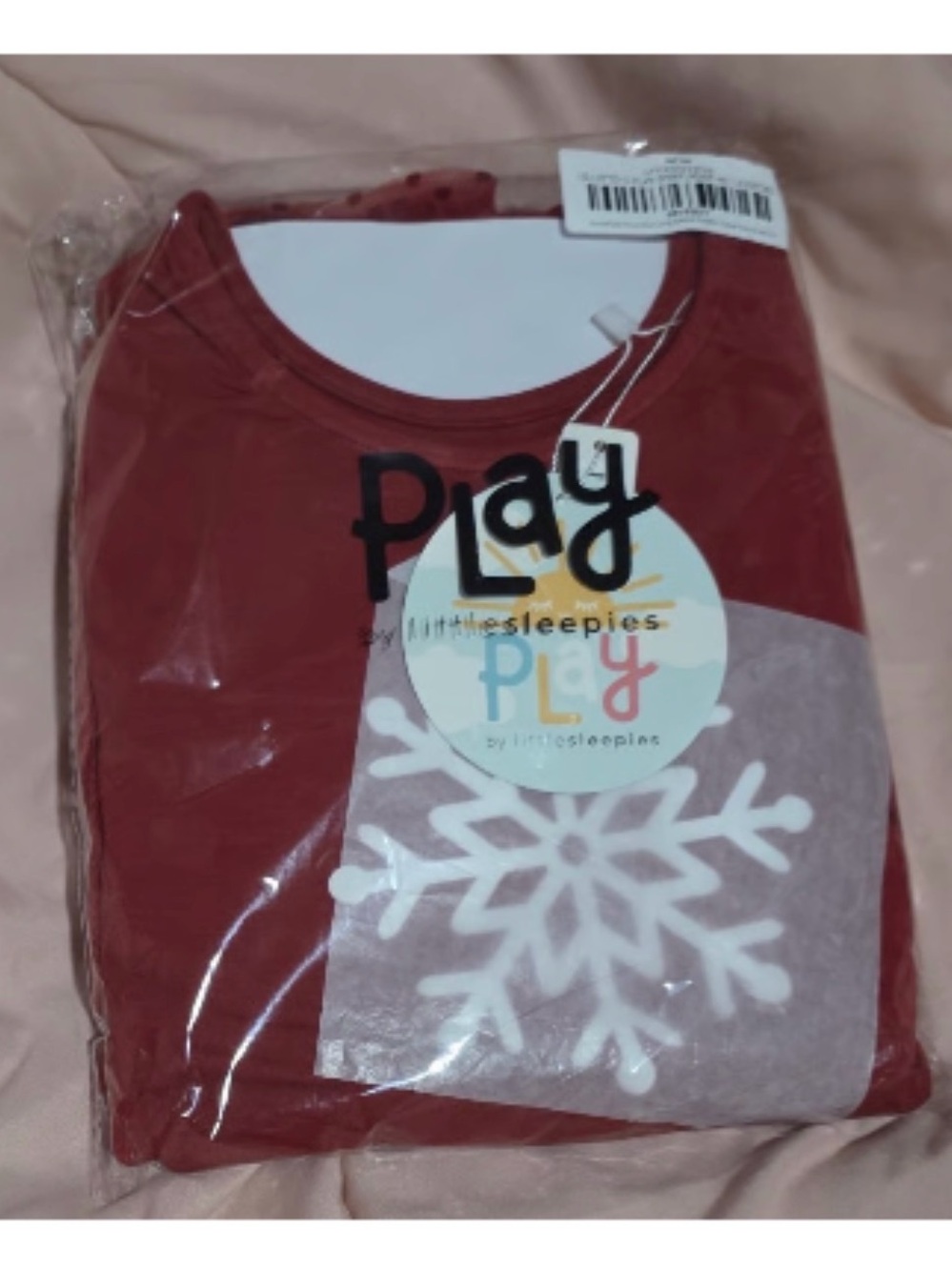 Little Sleepies Snowflake Flock Dot tutu dress 10Y